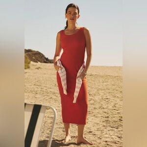 Anthropologie Scoop-Back Knit Midi Dress - size (S)